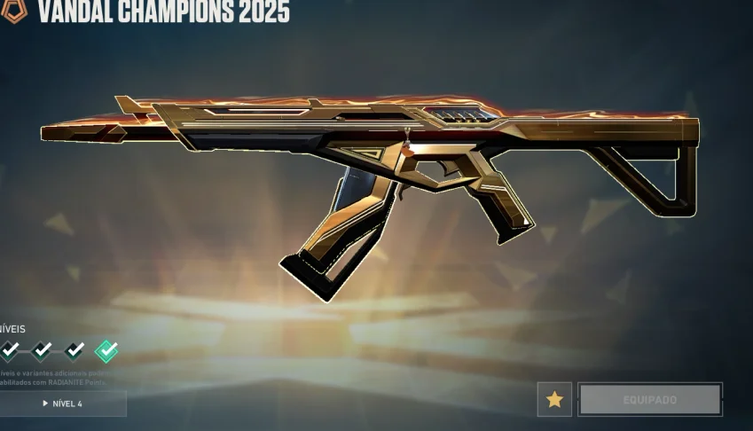 Conta Valorant com vandal Champions 2025