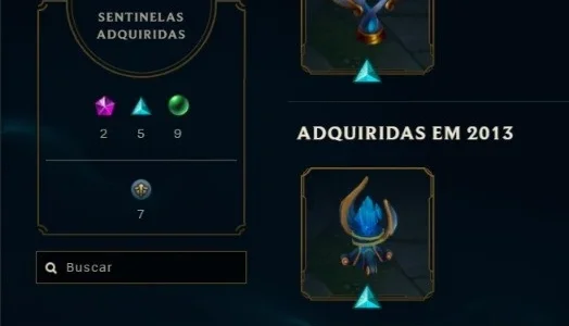 Conta LoL de 2012