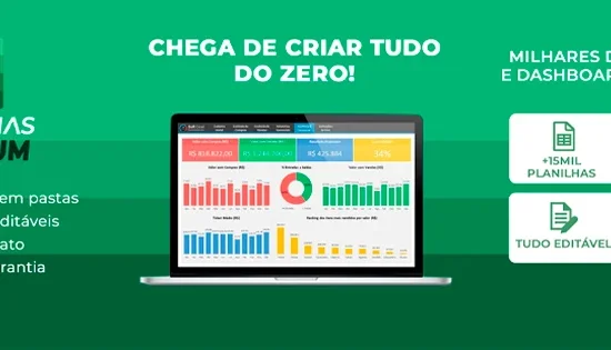 📊 Mais de 10.000 Planilhas Premium