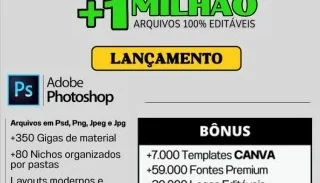 Pack + De 1 Milhão De Arquivos Para Edição!
