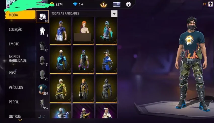 CONTA de FF 100 reais