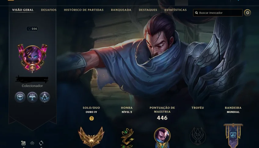 Conta gold 4, Com Troca de senha e email. 107 Skins