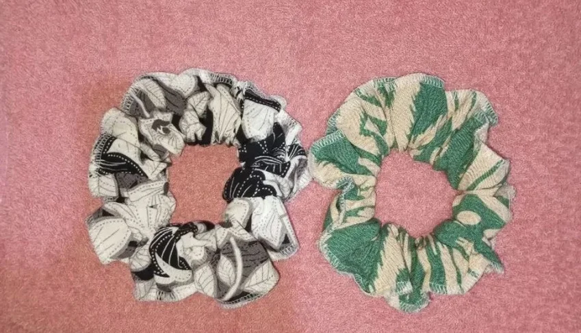 Scrunchie Artesanal em Tecido
