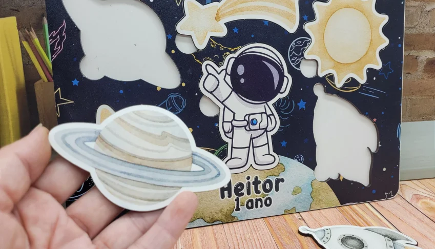 Jogo de Encaixe Astronauta Personalizado