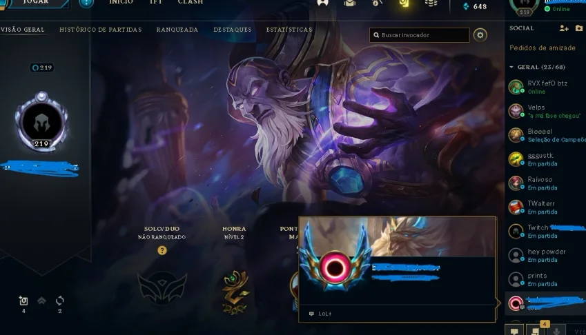 VENDO CONTAS DE LOL E VALORANT