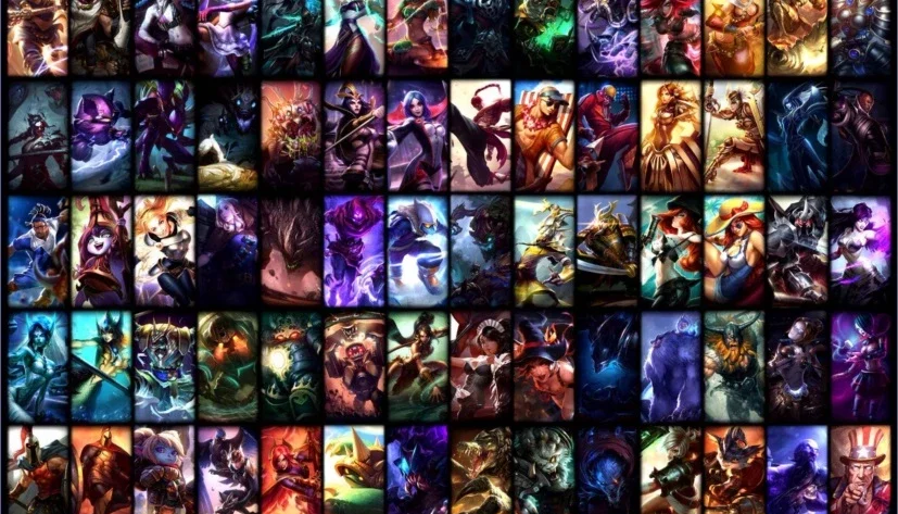 Conta lv 30 ouro V com 124 campeões e 57 skins
