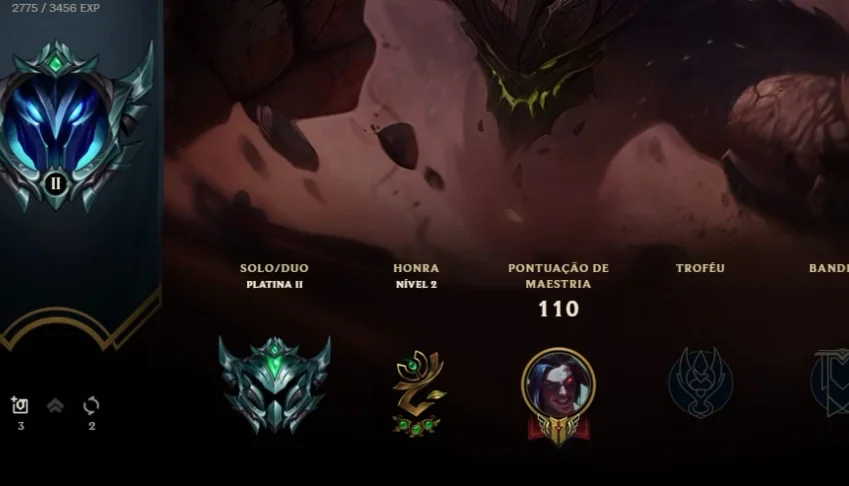 Conta League of Legends Platina 2