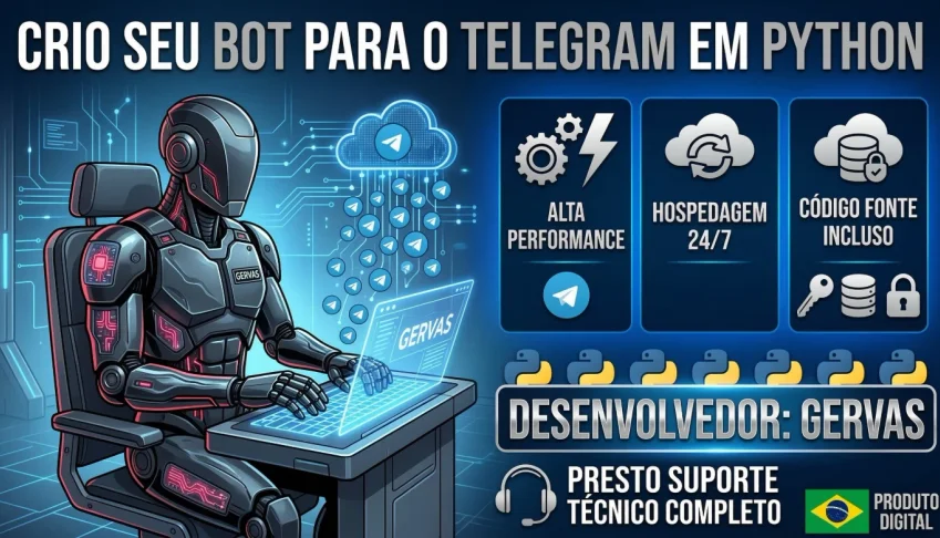 Crio Seu Bot Para Telegram Sob Medida