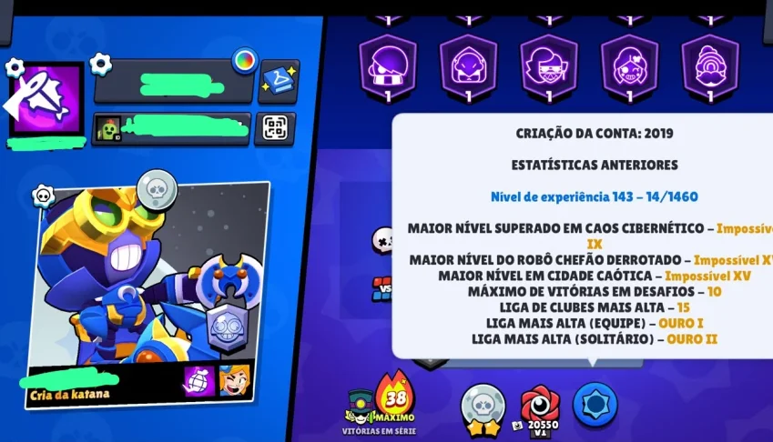 Conta Brawl Stars Completa 72K+ Troféus 300+ Skins 2019 Ano