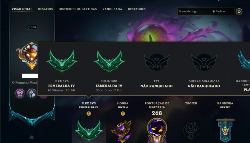 Esmeralda 4 com 90 Champs e 49 Skins