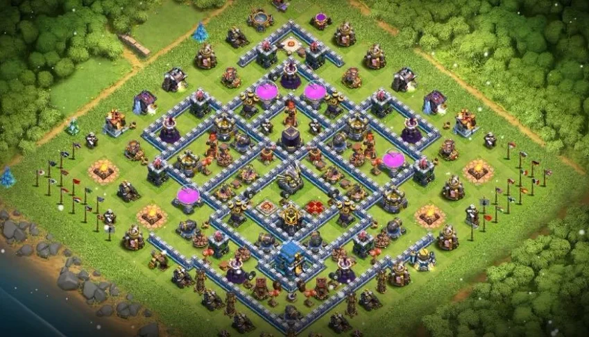 Conta clash of clans CV 12 com 6 contrutores