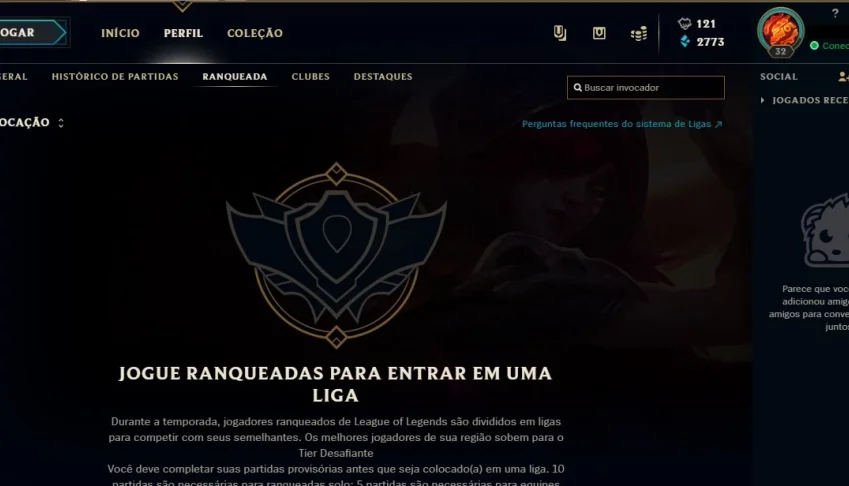 Vendo conta LOL lvl. 30 com 100 campeões e 47 skins
