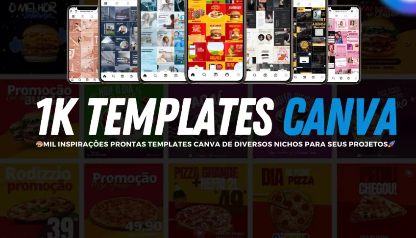 Pack 1K Templates Canva - Editáveis