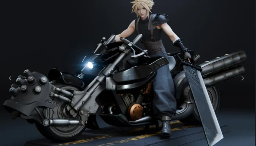 Cloud Ff7 Filme Moto 3D Stl