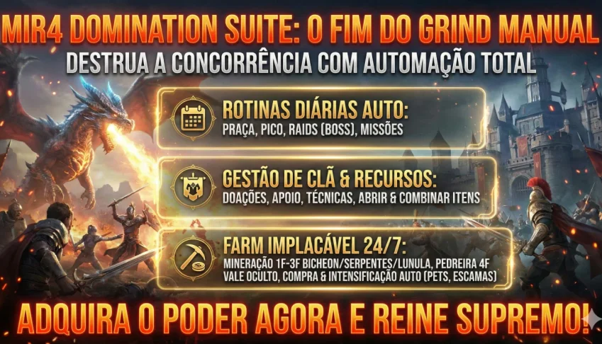 Mir4, Mir 4 Super Macro, Não Perca Recursos E Tickts Diarios