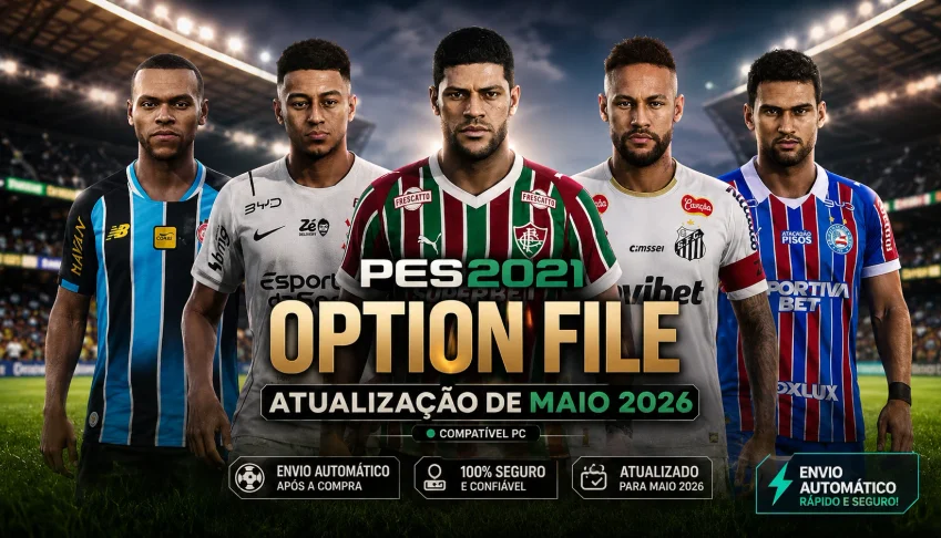 Patch Pes 2021 Atualizado Maio 2026 - Ps4/Ps5 - Envio Já