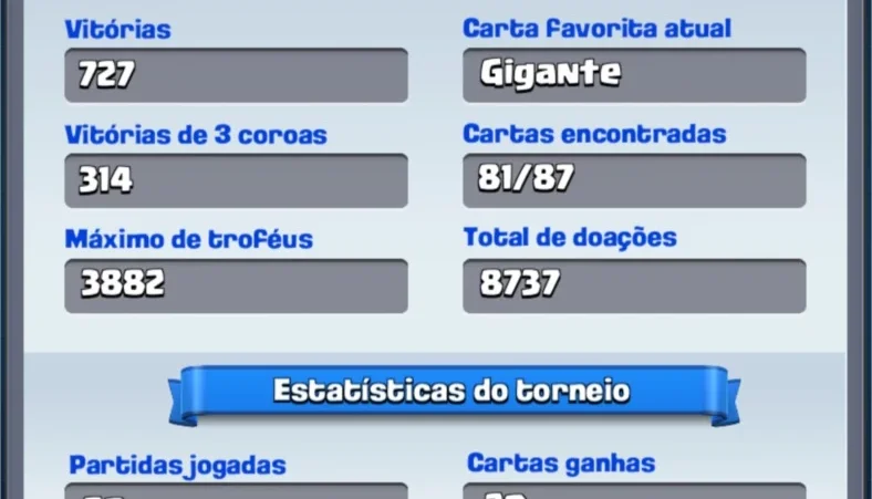 Conta de Clash Royale nvl 10 arena 12 com cartas tops