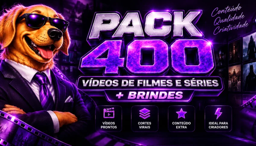 đŹ Pack 400 VĂdeos de Filmes e SĂ©ries + Brindes