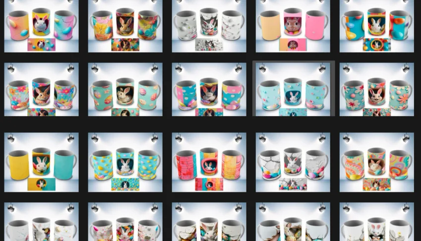 Artes para Canecas PÁSCOA - 3D
