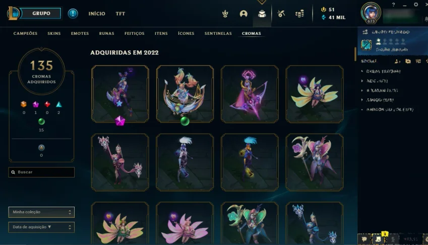 Conta nivel 673, com todos os champs/ 358 skins