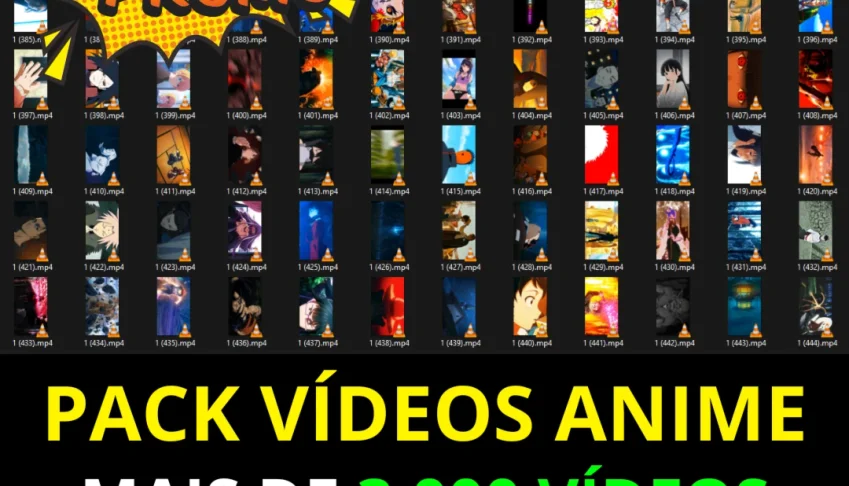 Vídeos Virais Anime - Mega Pack + de 3.000 Vídeos