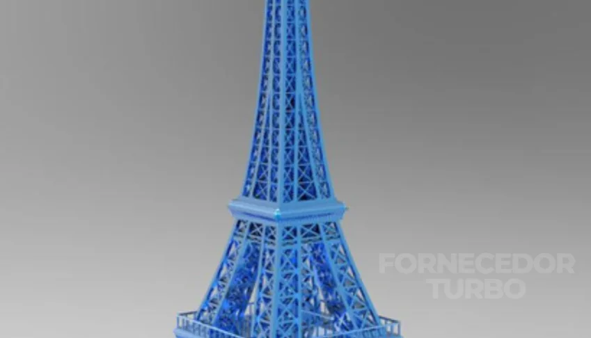 Torre Eiffel 3D - Arquivo .Stl Para Impressão 3D