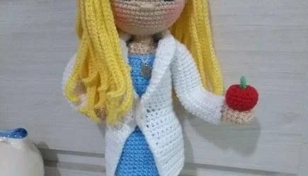 Amigurumi Profissões - Nutricionista