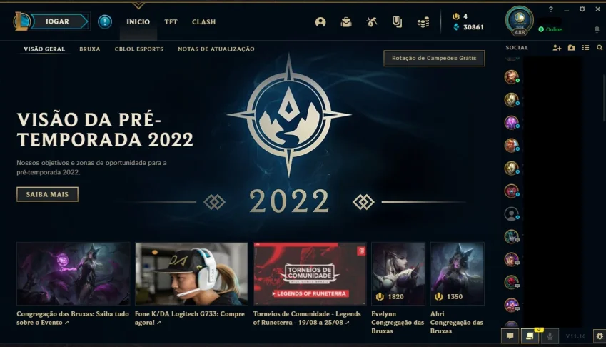 Conta League of legends rarissima
