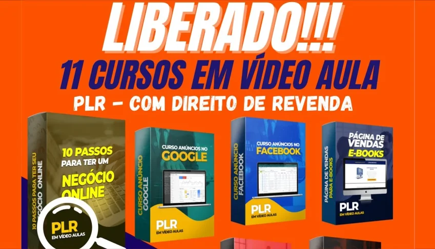 10 Cursos PLR em Vídeo com Direitos de Revenda