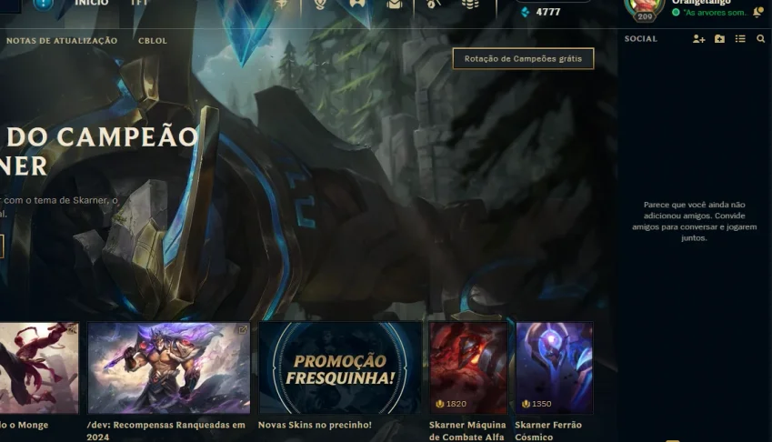 Conta League of Legends Nivel 209