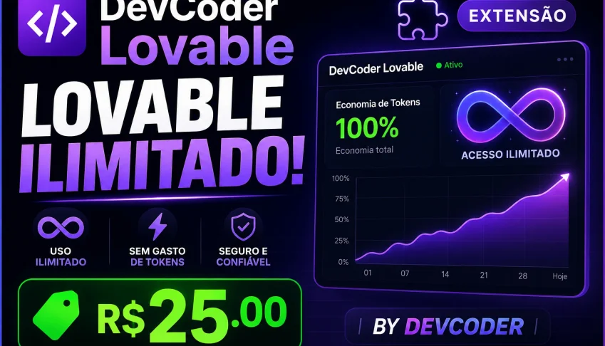 🚀 DevCoder Lovable 2.0 — Extensão Lovable ILIMITADO!