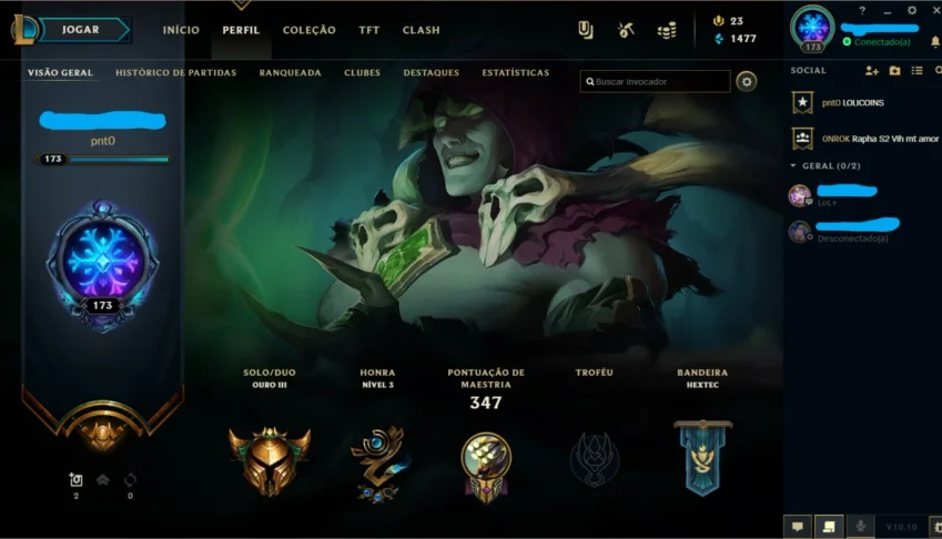 Conta LOL Gold3