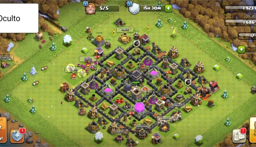 Clash of clans cv8 pode mudar o nome