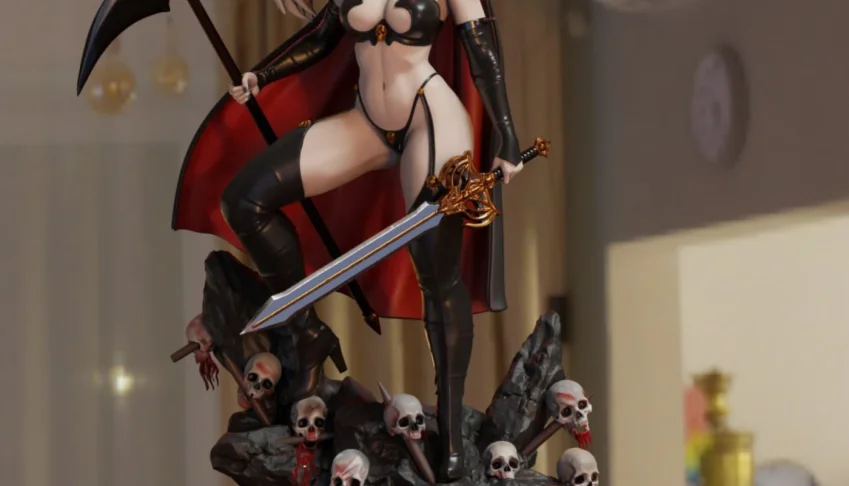 Lady Death 3D - Arquivo STL para impressão 3D