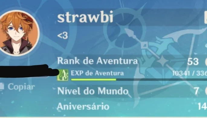 Conta genshin impact com 5*