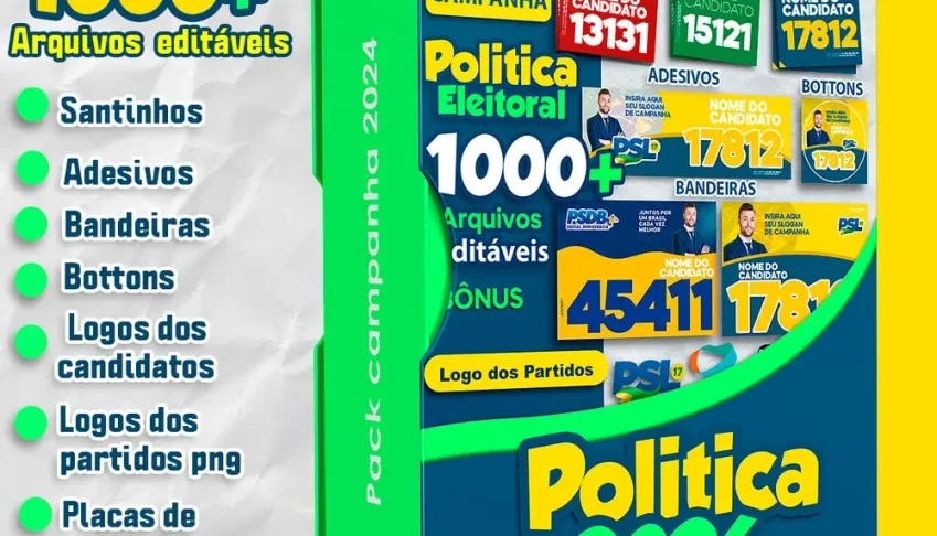 1000+ Artes Design Campanhas Políticas Prefeito Vereador Top