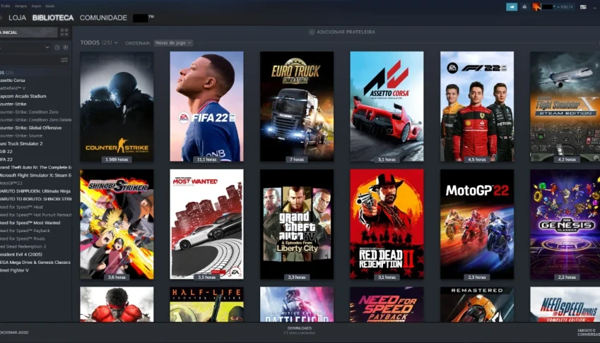 Conta Steam Com +25 Jogos