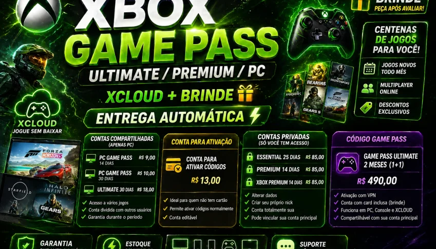 🔥 Xbox Game Pass Ultimate / Premium / Pc 🎮 Xcloud + Brinde