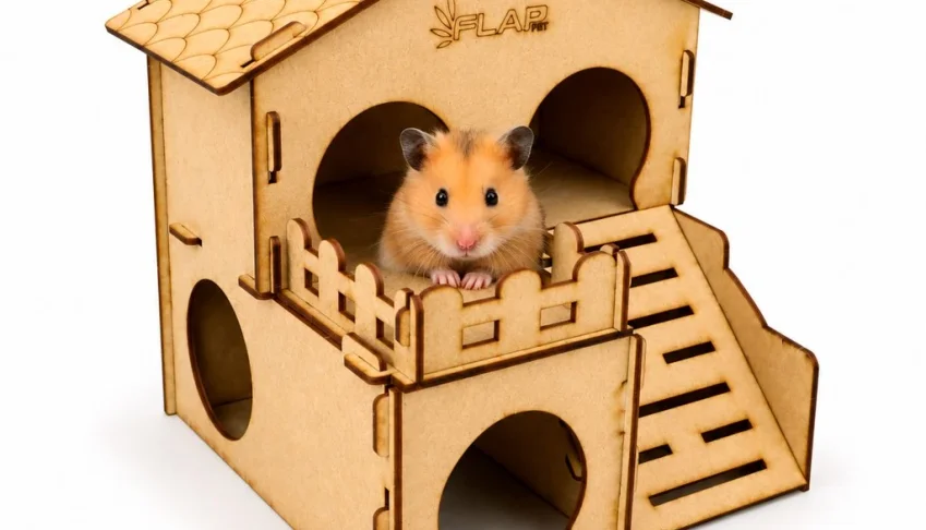 Casinha Decorada 2 Andares para Hamster - Flap Pet