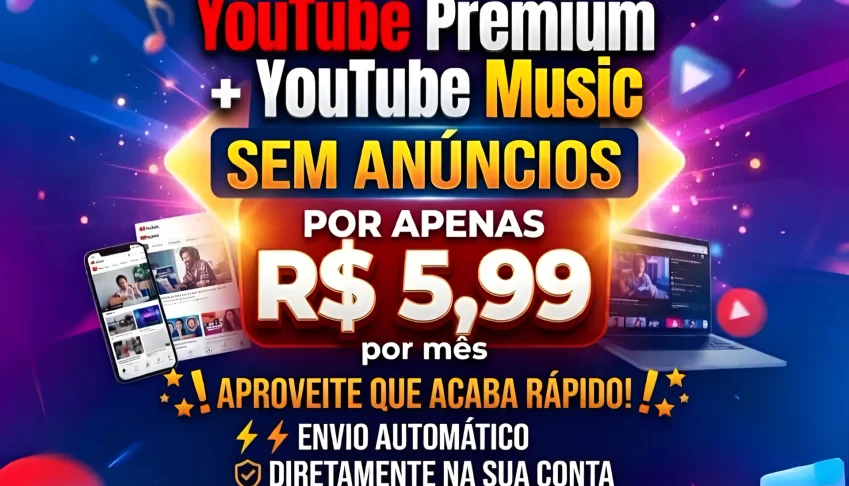 🚀 Youtube Premium + Music 🎵 (30 Dias) + BRINDE