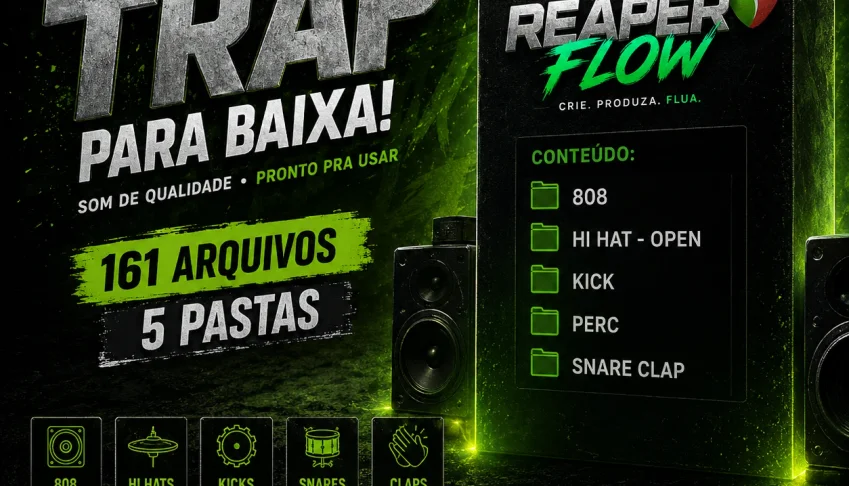 DRUM KIT TRAP GRÁTIS | 161 Arquivos Prontos para Seus Beats!