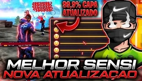 Free Fire Sensibilidade Mobile igual Regedit/Emulador ATT