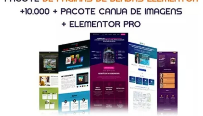 Mega Pack 10.000 Landing Pages + Elementor Pro + Pack Canva
