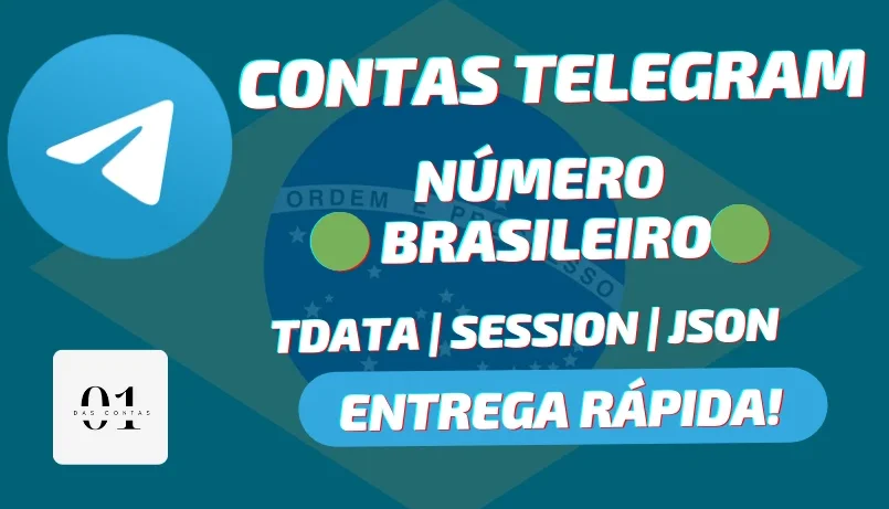 CONTAS TELEGRAM TDATA NÚMERO BRASILEIRO PRONTAS [QUALIDADE]