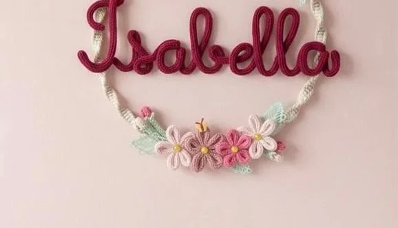 Porta Maternidade Boho jardim Personalizado