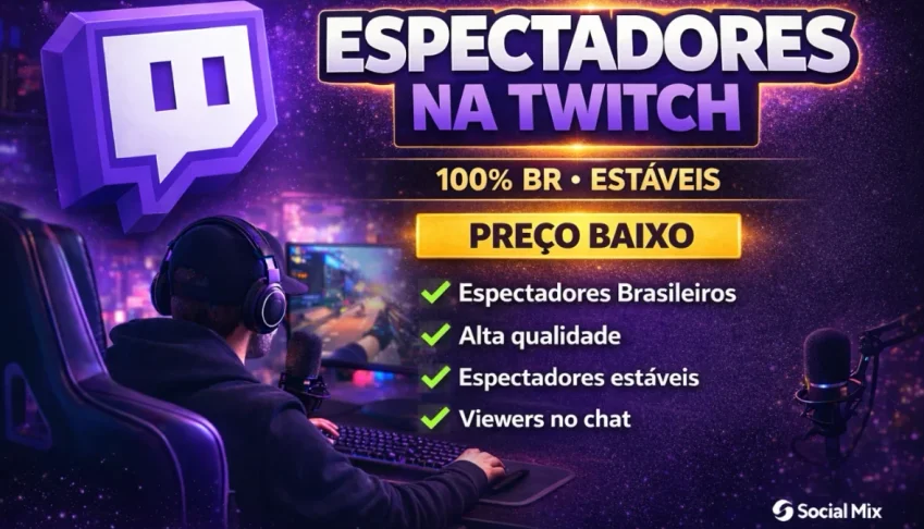 Espectadores ao Vivo na Twitch – Entrega Imediata