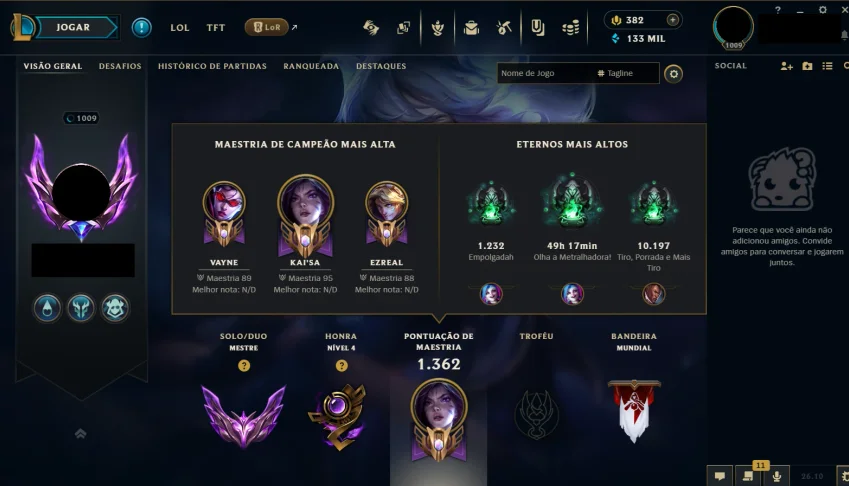 Conta Mestre | Main ADC [Conta de 2010]