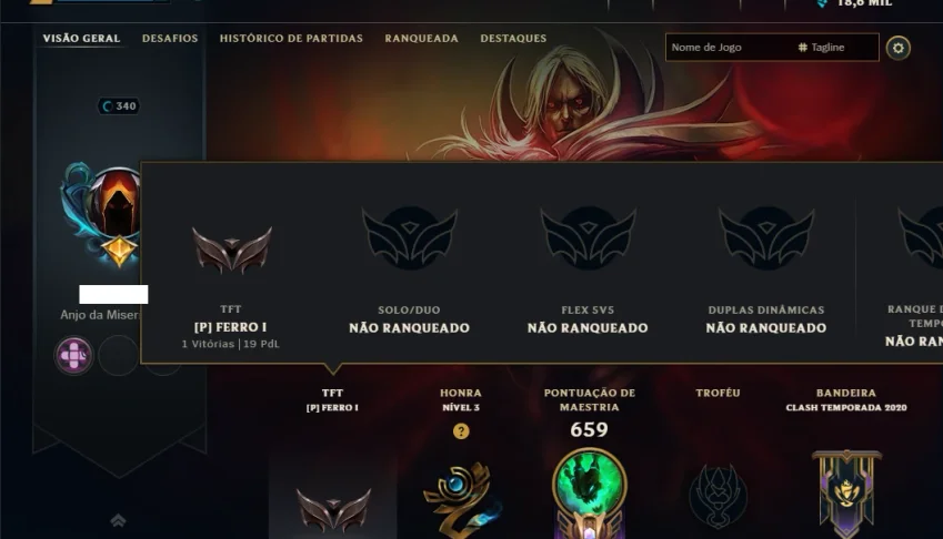 Unranked com TODOS os Champs e 214 Skins ( ADC / SUP / JG )
