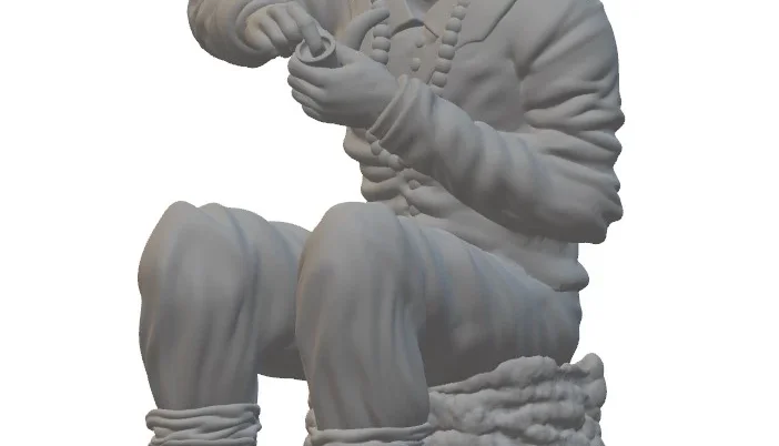 Arquivo STL para Impressão 3D - Orixá Preto Velho
