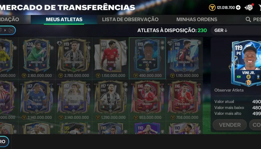 Não vou mais jogar e quero vender